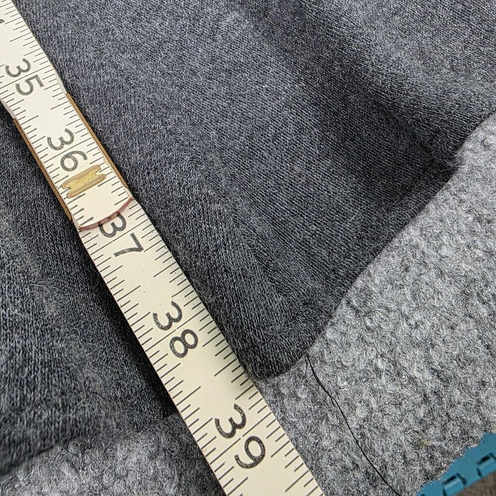 Vintage Kwai Dress Womens 14 Petite Gray Knit Fit & Flare Sweater Midi Bow USA - Picture 8 of 16